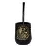 Mate Signos Negro Piscis + Bombilla + Saca Yerba